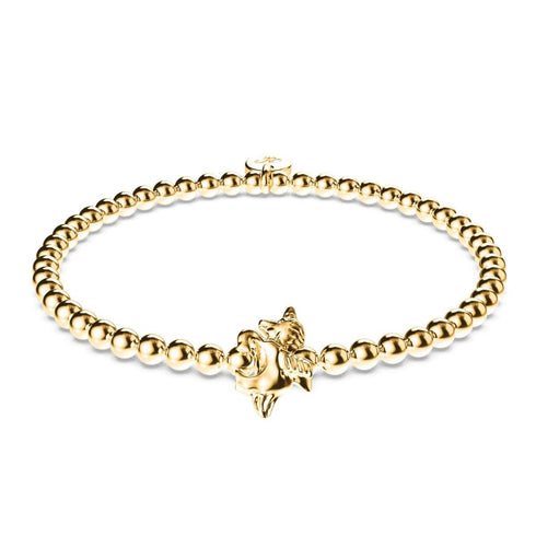 Pégase | Or 18 carats | Bracelet à breloques licorne ailée